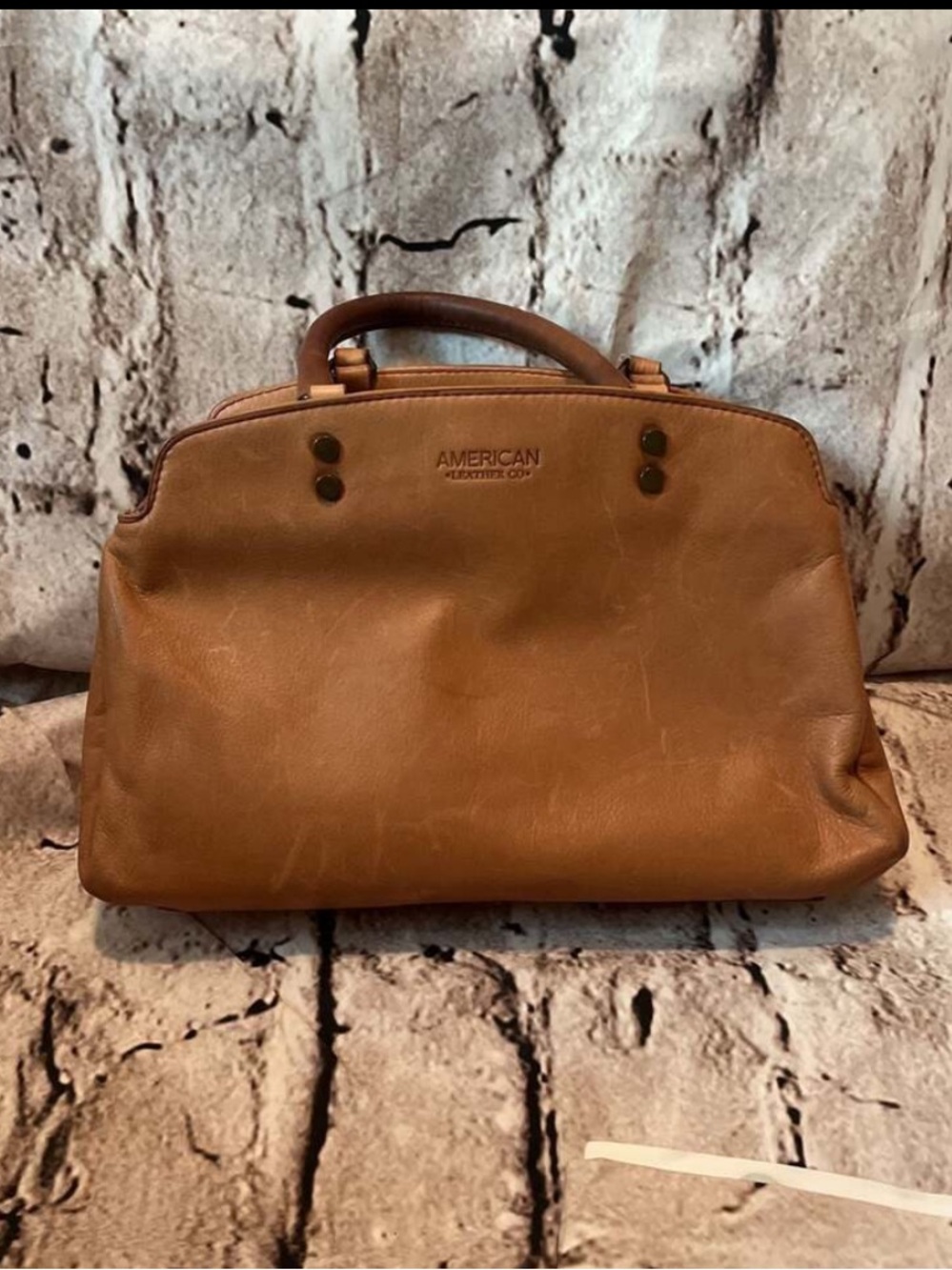 American Leather Co. Tan Leather purse
